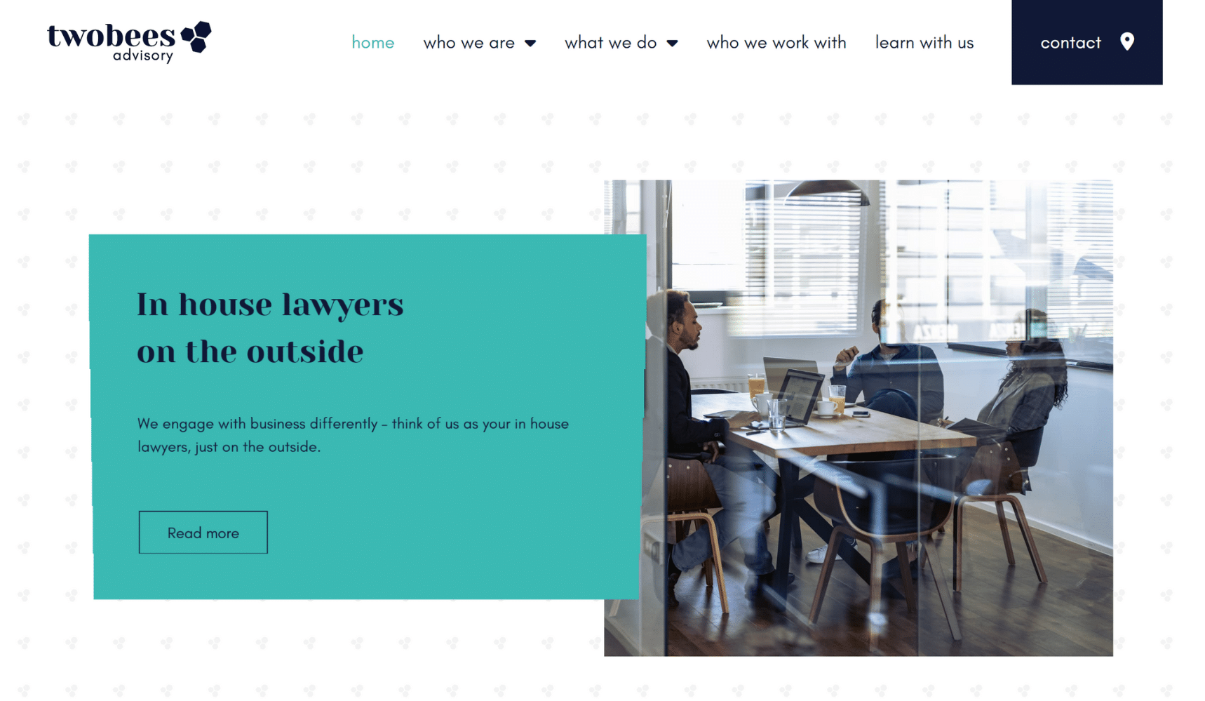 example of home page of law firm website design Brisbane